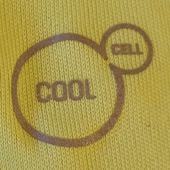 ❣️HP❣️Puma Sports Lifestyle lime green & turq cool cell logo tank top sz: M - Picture 6 of 6